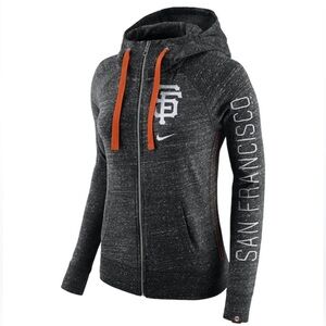 Nike Sam Francisco 49er’s Dark Gray Hoodie with Orange Details M